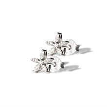  Lily Flower Pavé Stud Earrings