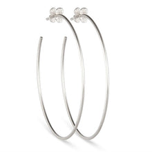  Hortensia Hoop Earrings - Sterling Silver