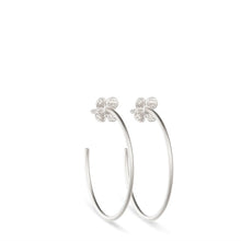  Hydrangea Hoops - Sterling Silver