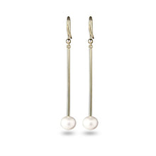  Pearl Drop with Diamond Earrings