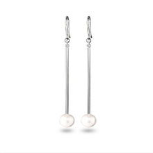  Pearl Drop with Diamond Earrings