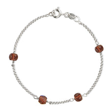  Love Eye Bracelet - Red Garnet