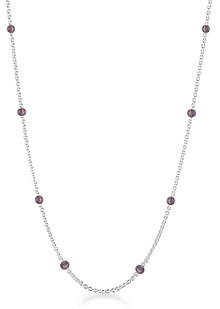  I AM GOLD Purple Amethyst Necklace